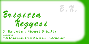 brigitta negyesi business card